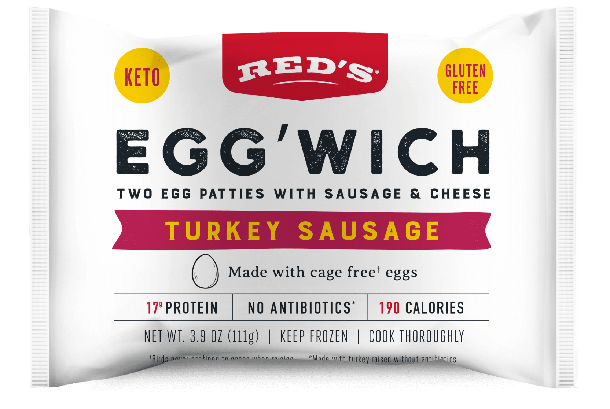 Egg White & Turkey Sausage Breakfast Sandwiches